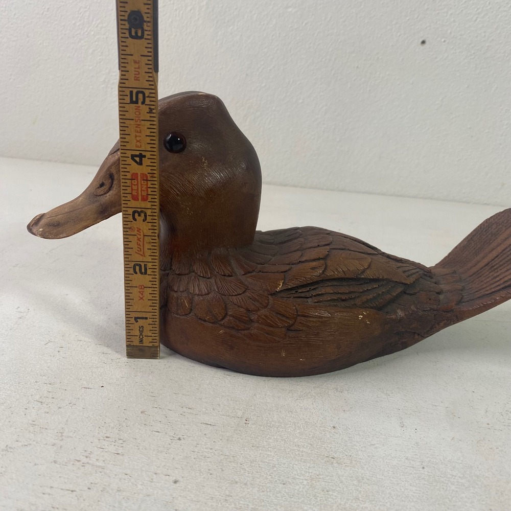 Vintage 1983 Ruddy Duck Decoy Sculpture Dr J.C. Huber Handcrafted Collectible - Picture 9 of 9